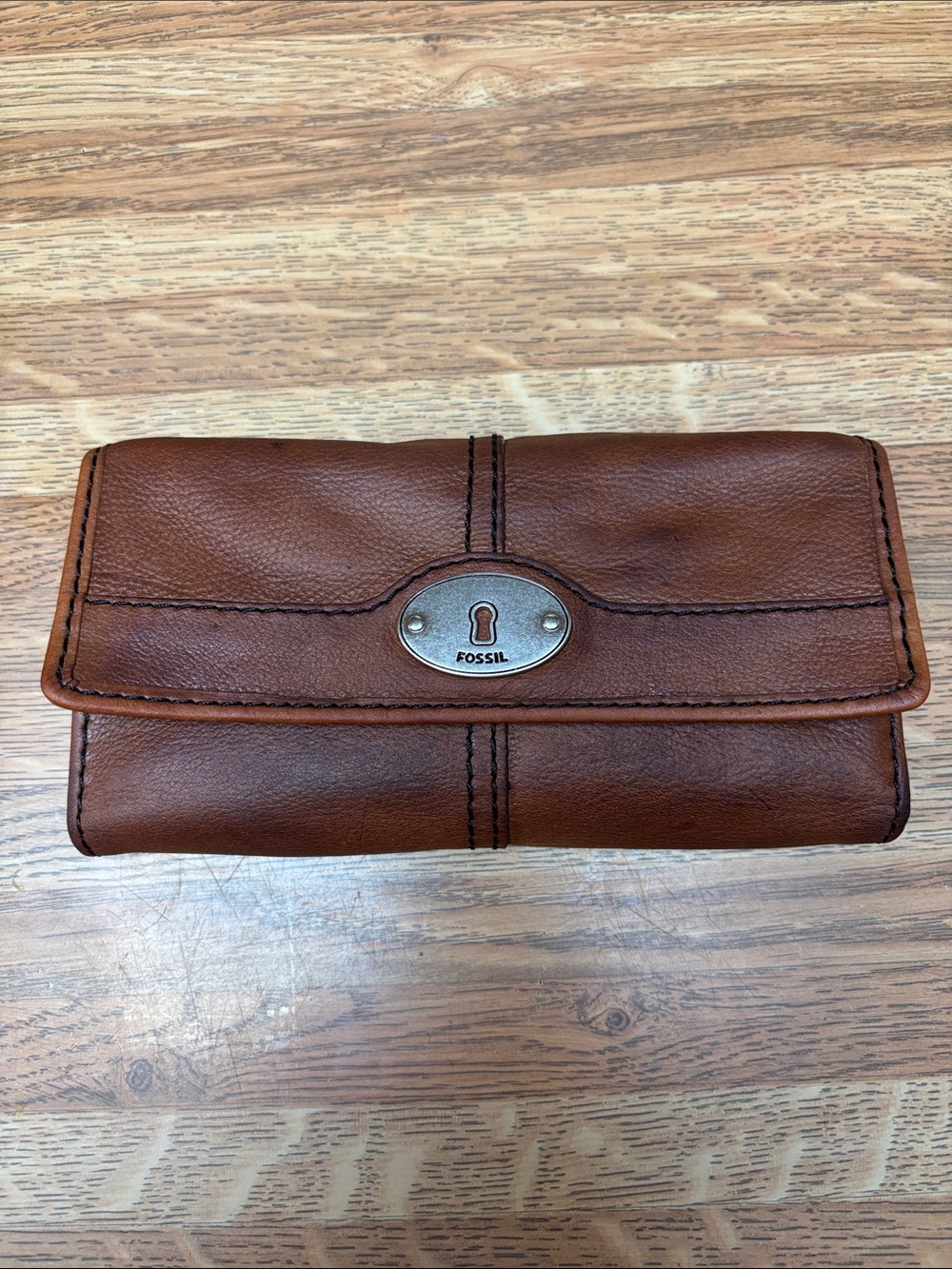 Fossil Brown Leather Womens Wallet